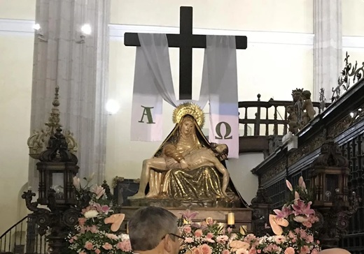Imagen de la Virgen de las Angustias de Medina del Campo. Patricia González